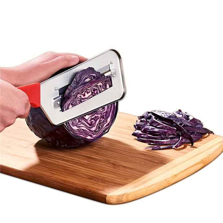 1pc Cabbage Kitchen Knife Cabbage Hand Chopper Metal Sauerkraut Knife Double Slice Planer Vegetable Knife Slice Knife Chinese Cabbage Planer Paring Knife Kitchen Gadget Vegetable Planer Grater Kitchen Tool Kitchen Stuff