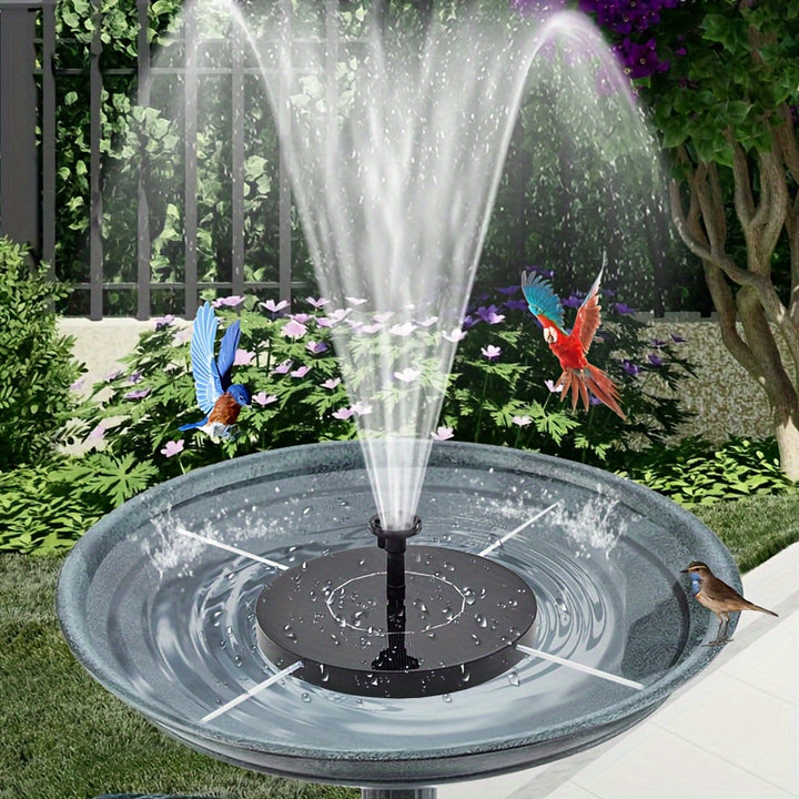 SolarPowered Floating Bird Bath Fountain with 6 NozzlesCUGR