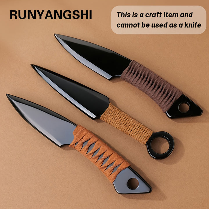 Natural Crystal Black Gemstone Obsidian Handcrafted Statue Dagger Raw Stone Model Knife Polished Crystal Figurine for Living Room Decor Indoor Use Stone Material ElectricityFree
