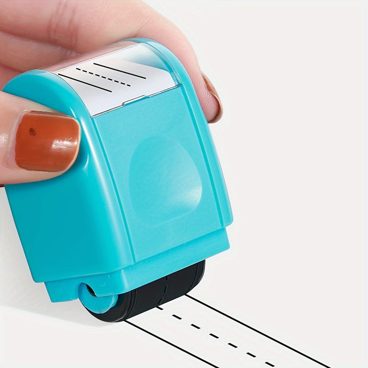 Blue Handwriting Line Practice Roller Stamp For Teachers And Parents  Durable Abs MaterialE9SD