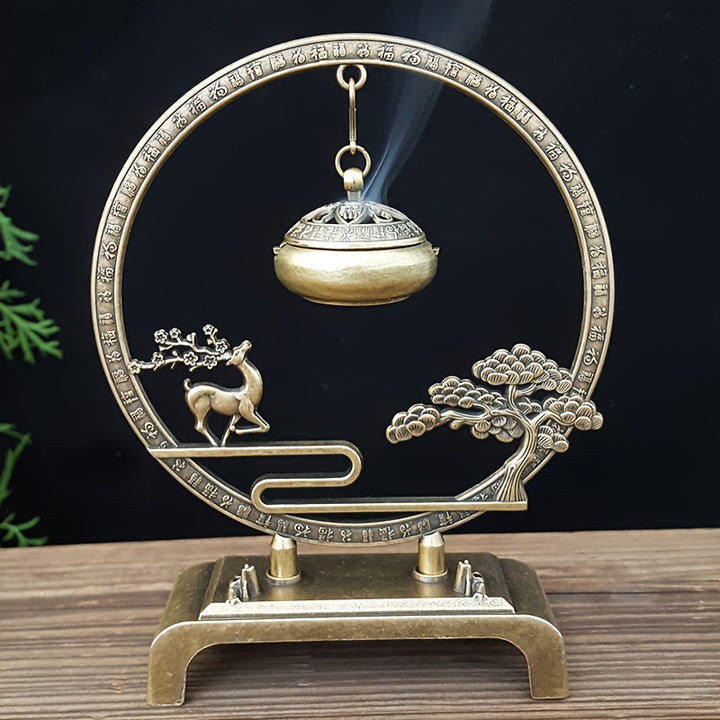 1pc Metal Incense Holder Wishful Hanging Incense Holder Home Indoor Use Display Accessory