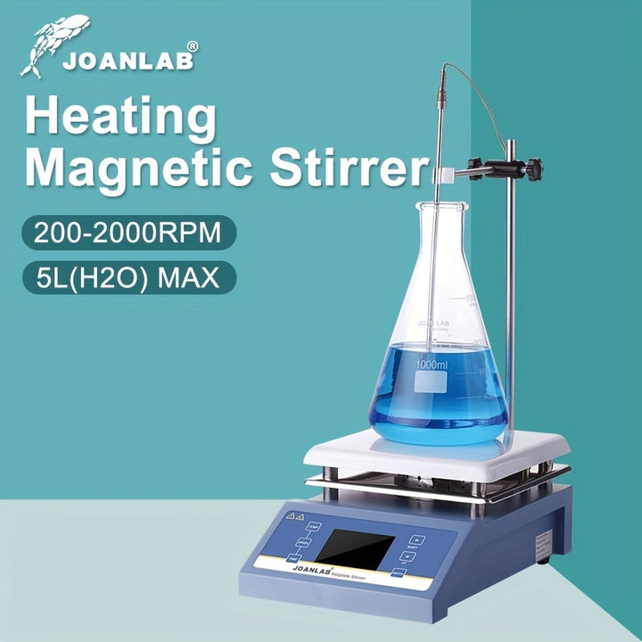 JOANLAB Hot Plate Magnetic Stirrer Heating Stirrer Laboratory Digital Display Thermostat Mixer Lab Equipment 5L With Stir Bar