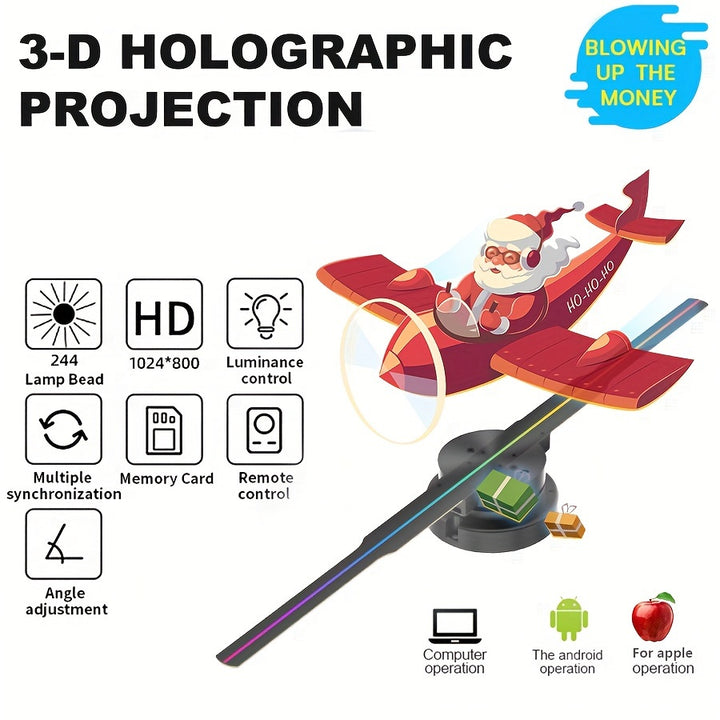 165 3D Holographic Fan Display for AdsIGKG