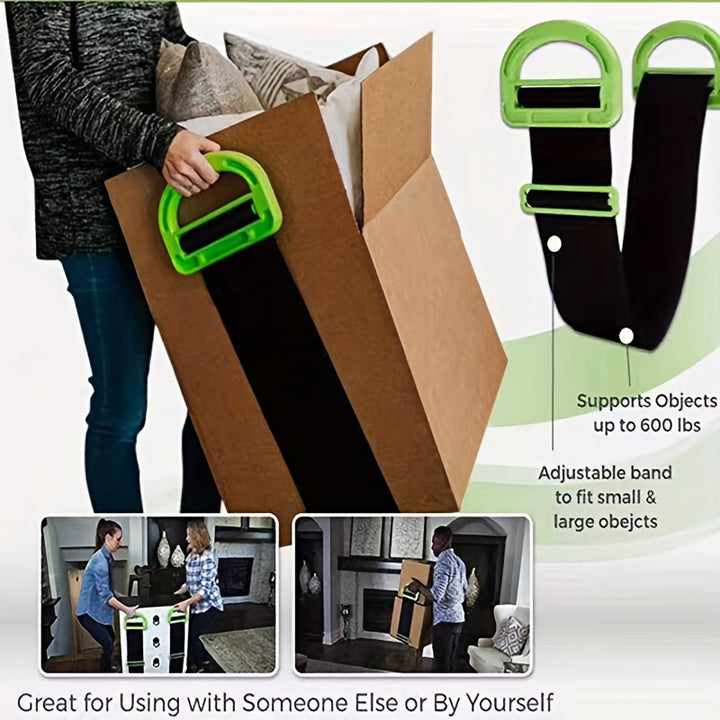 1pc Securely Move Heavy Furniture And Objects With Our Adjustable Lifting Straps Supports Up To 27216 KG