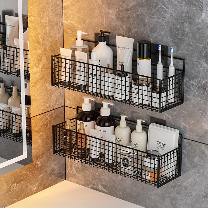EasyInstall NoDrill Metal Bathroom Shelf  W3FB