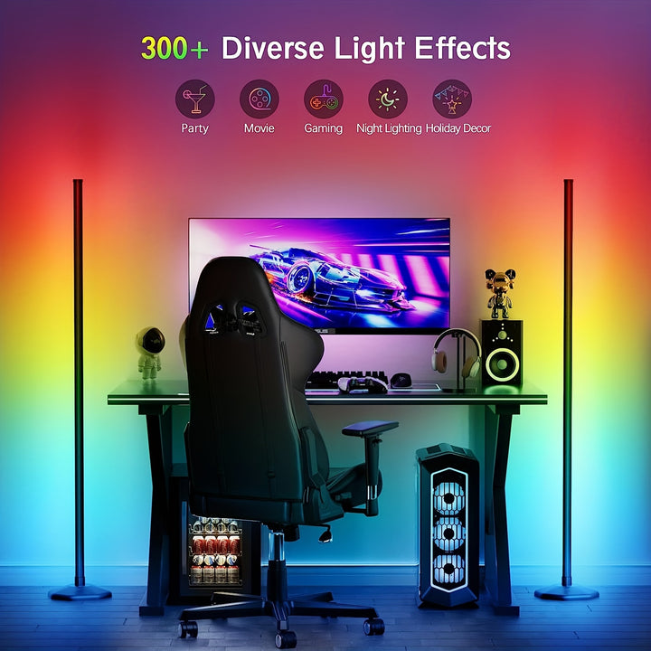  RGB Smart Modern Floor Lamp Synchronized With Music  USA0