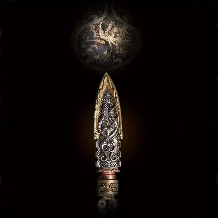 Vintage Warring States Arrow Cluster Pendant  Lucky Charm for Home  Office Decor Artistic Alloy Collectible