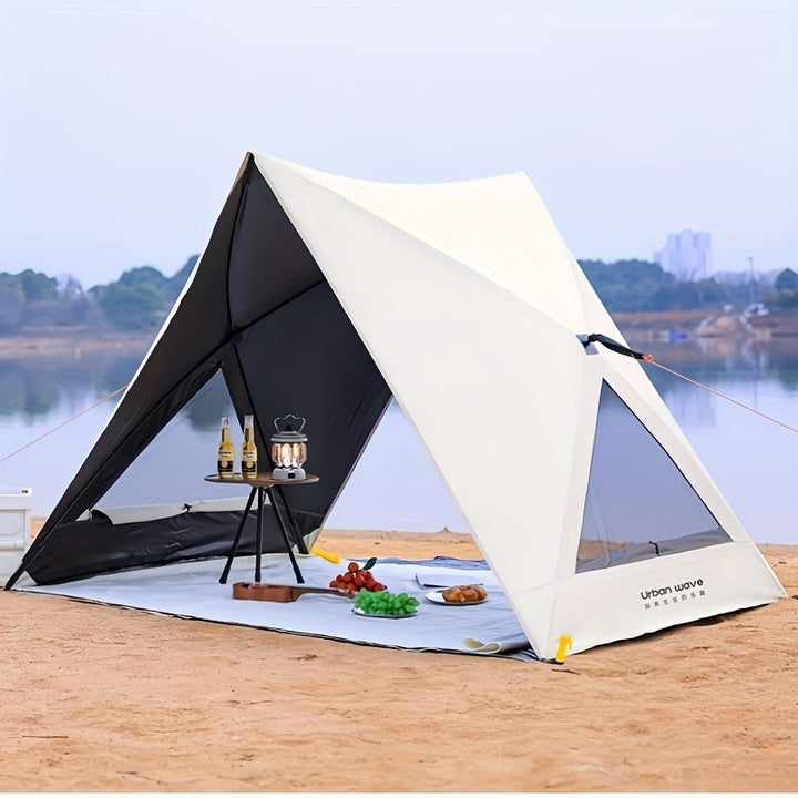 234 Person URBANWAVE Beach Sunshade Tent Set  Waterproof Easy Setup with Storage Bag for All Seasons