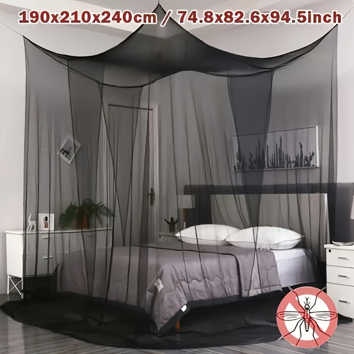 Elegant Large Mosquito Net Canopy For Bedroom  Guest Room  Chic Knitted Design0FBX