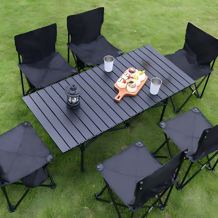 Portable Folding Camping Table with Storage  NJ9804