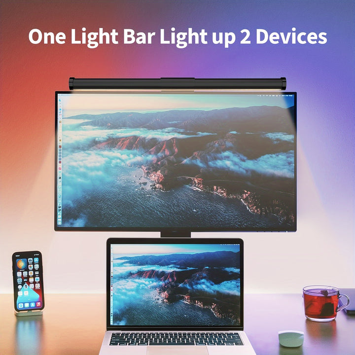 TouchControlled Dimmable Monitor Light Bar  No Glare USB Powered LED Desk Lamp for Home Office