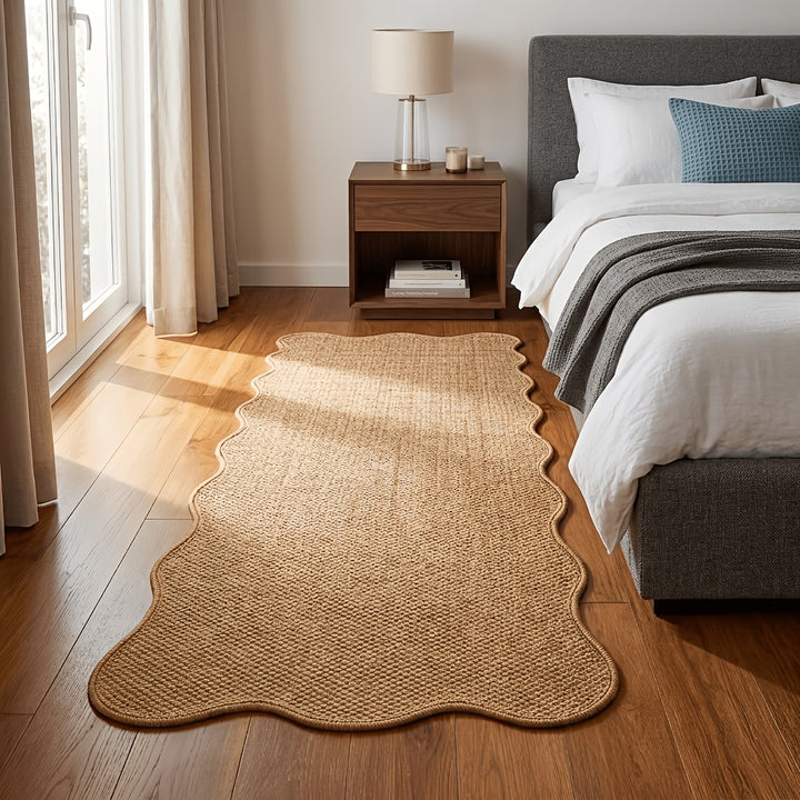 Rustic Faux Jute Pineapple Ring Runner  SA29