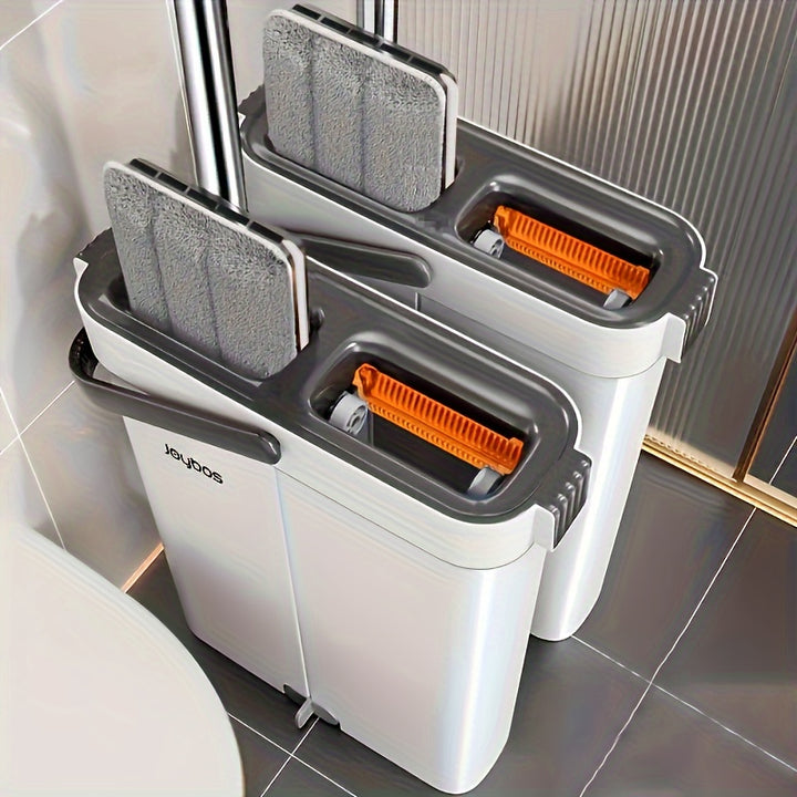 Joybos Flat Mop  Bucket Set  Easy Wring Durable DesignBH98