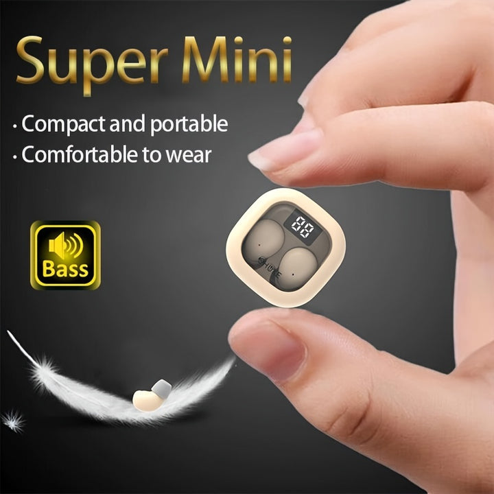 Ultrasmall Mini Wireless Earphones DualEar Sleep TWS InEar Style For Male And Female Universal Music Listening Sports Fitness Running Earphones 53 Chip For Android For IPhone Universal