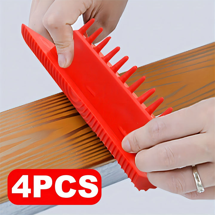 4Piece Wood Graining Paint Tools SetW39R