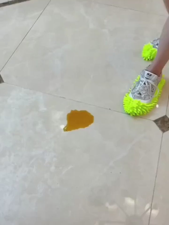 2Pack Lazy Mop Slippers  Reusable Detachable Washable  Chenille Dust Mop Shoes Cover for Floor Cleaning  No Electricity Household Cleaning Tool for Living Room Bedroom
