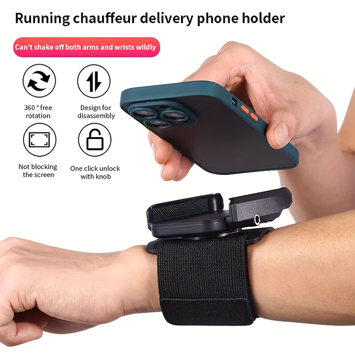 Filbida Universal Fitness Phone Holder HandsFree Running And Cycling Experience with Secure Wrist Strap  SweatResistant And Durable Construction for Outdoor Activities  Perfect for Fitness Enthusiasts And Athletes