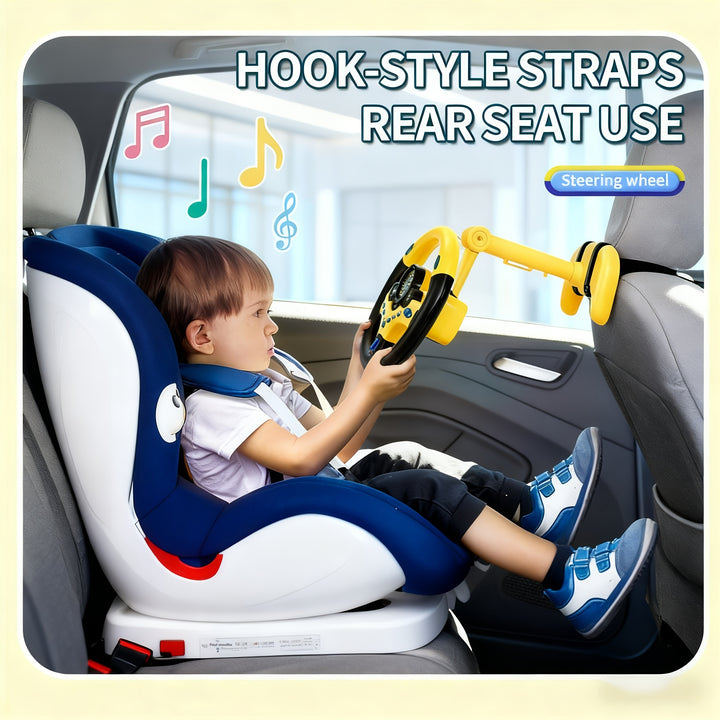 Mini Steering Wheel Pretend Drive Toy with AccessoriesAML DRAS