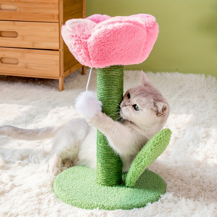  Tulip Shape Sisal Rope Cat Scratching Post  3IDM