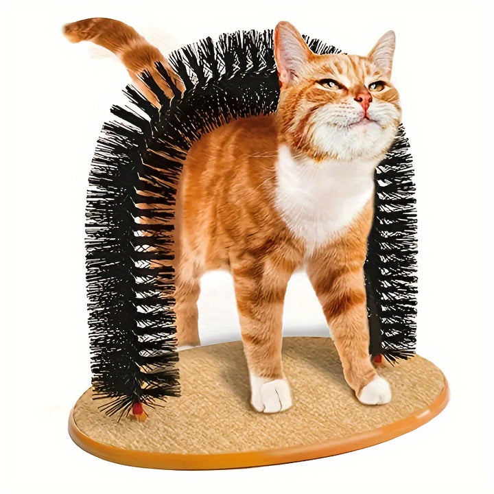 1pc Grooming Brushes And Tickle Toys That Cats Cant Resist  Cat Arch Self Groomer Pamper Your Cat With Massages And Grooming Brushes