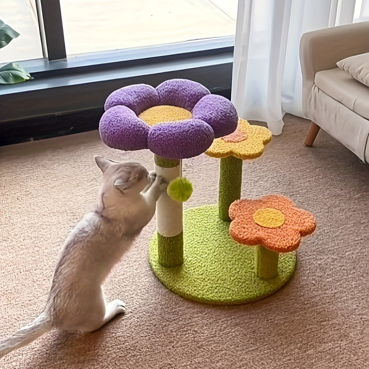  Flower Cat Scratching Post Tree  DY8S