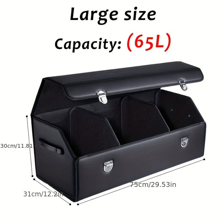 Car Trunk Storage Box Highgrade Material Foldable Car Storage Box Car Interior Supplies