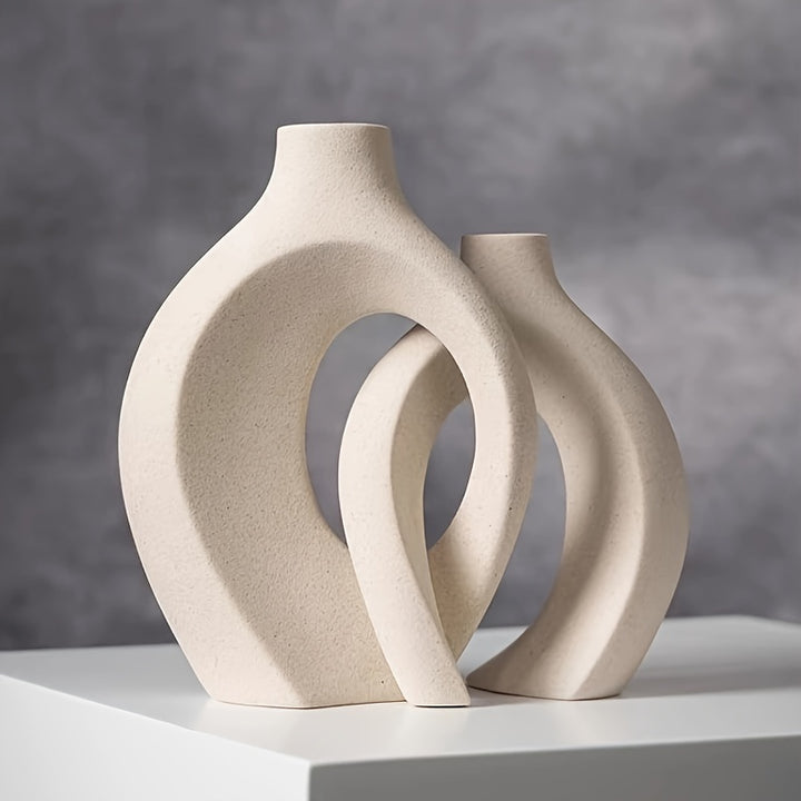 Ceramic Vase Set Of 2 For Modern Home Decor  J3OR