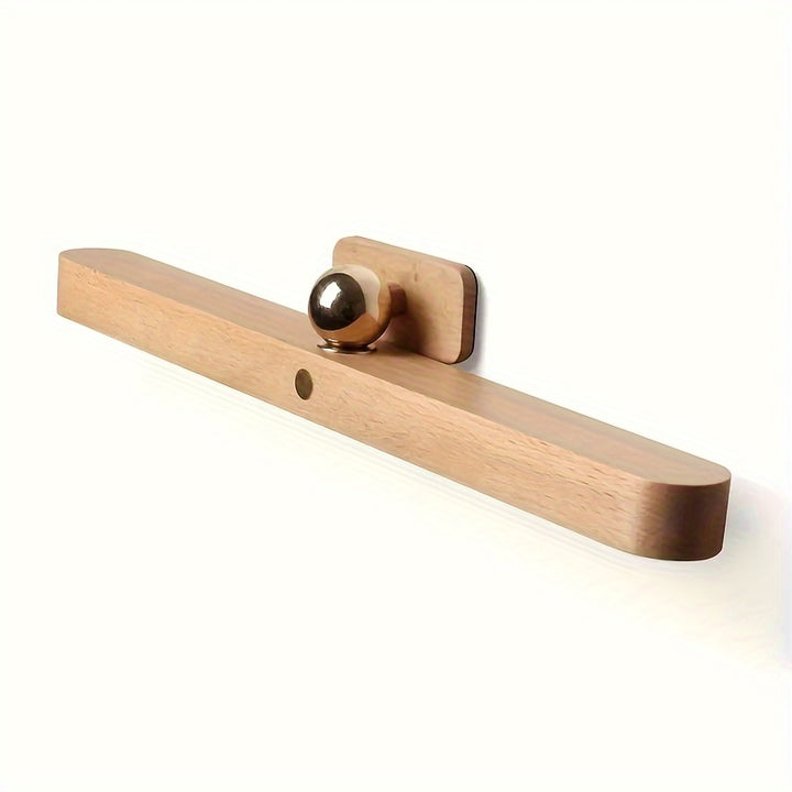 Modern Wooden Mirror Light Adjustable Wireless LED Lamp  b5gbf