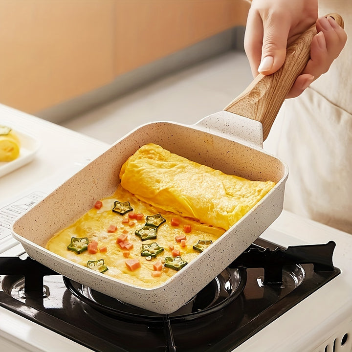 1pc JapaneseStyle Tamagoyaki Omelette Pan  1499cm X 1798cm Rectangle Cast Iron Frying Pan for Perfectly Shaped Eggs  Kitchen Essential for Home Cooking NonStick Cooking Surface Durable Easy to Clean HeatResistant Versatile Cooking Companion