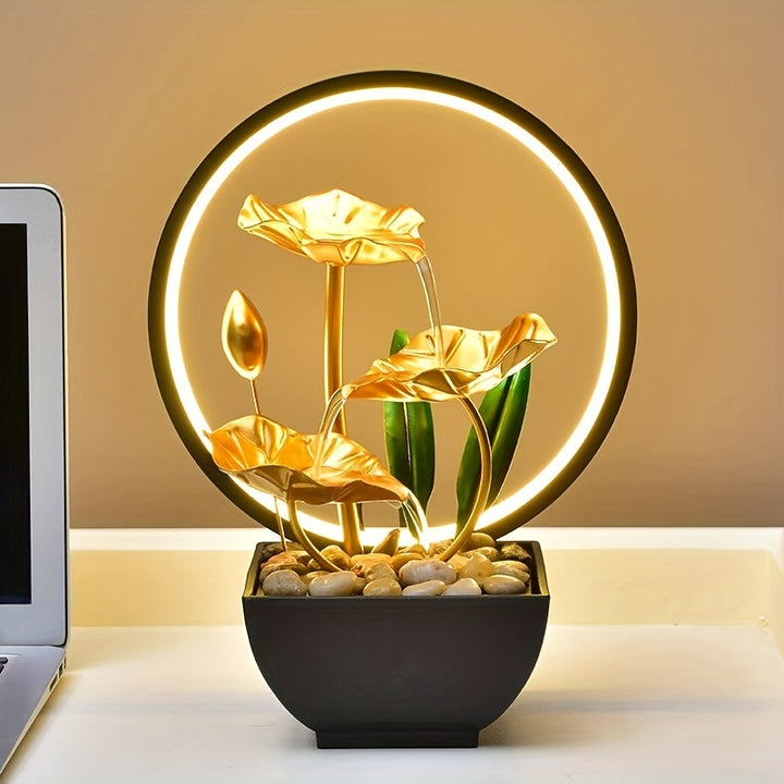 Desktop Mini Tabletop Decor Fountain With LED  DNI3