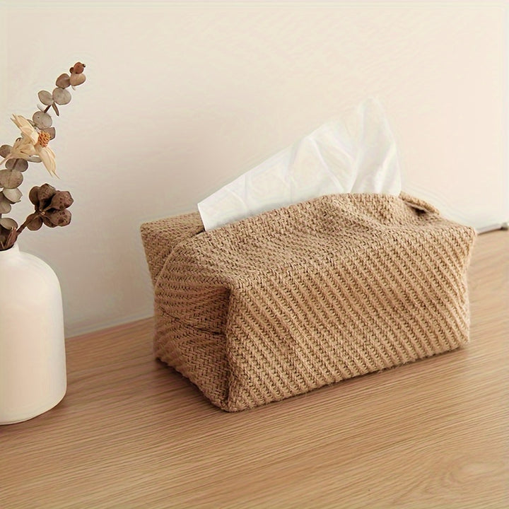 Japanese Style Cotton Linen Tissue Box Cover  5IB0