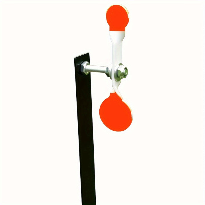 Surwildor Iron Ground Insert Target Stand with Dual 360Degree Rotating Heads for Slingshot Practice Shooting  Universal Fit Black Set of Multiple Targets