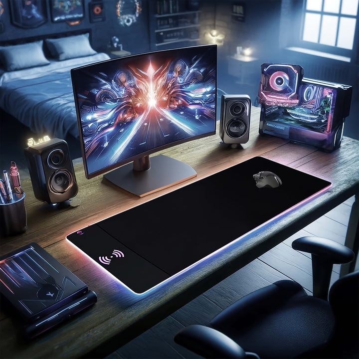 Extra Large 15W Fast Wireless Charging RGB Gaming Mouse  2NJE