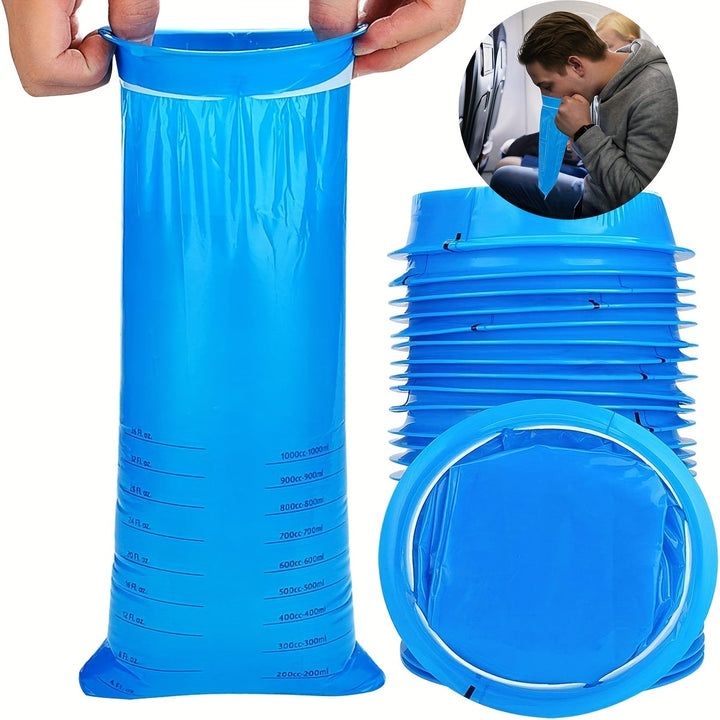 1pc5pcs10pcs Emesis Bags Barf Bags Disposable Puke Bags 1000ml High Density Vomit Bags Hospital Grade Nausea Bags Perfect For Morning Sickness Pregnant Women Taxis Drivers Car Motion Sickness