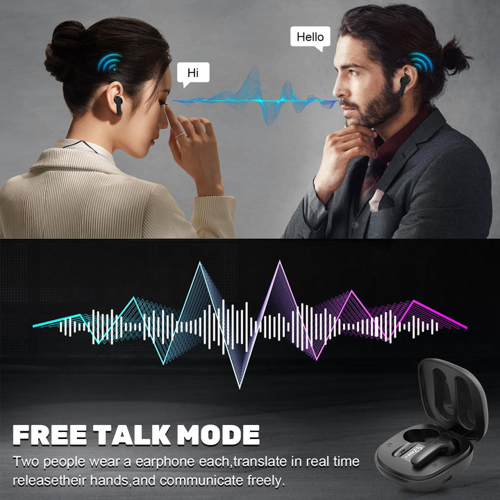 Ourlife Translator Earbuds RealTime MultiLanguage CommunicationQGRJ