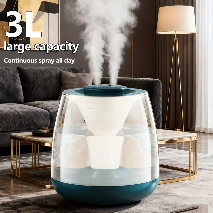 3000ML Dual Spray Humidifier with Heat Light  SA87