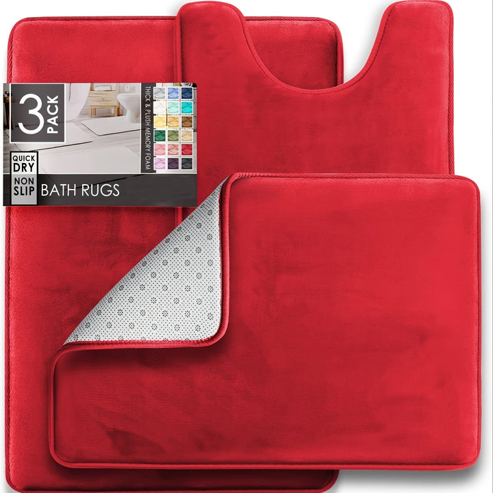 SoftTouch 3pc Memory Foam Bath Mat SetAML 3PC MAT