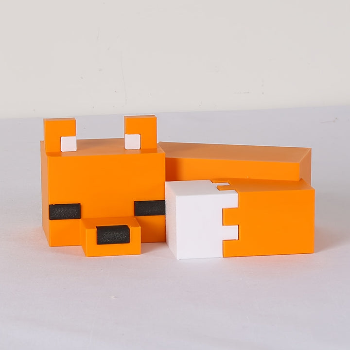 Minecraft Fox Figurine Decor  DM2L