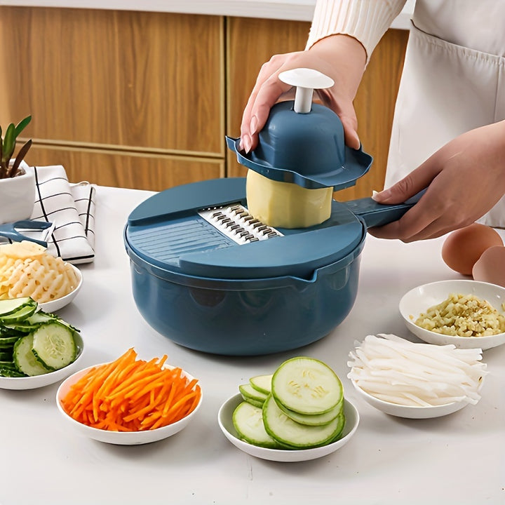 12In1 MultiFunctional Vegetable Chopper for Commercial Use  TJRVZJF