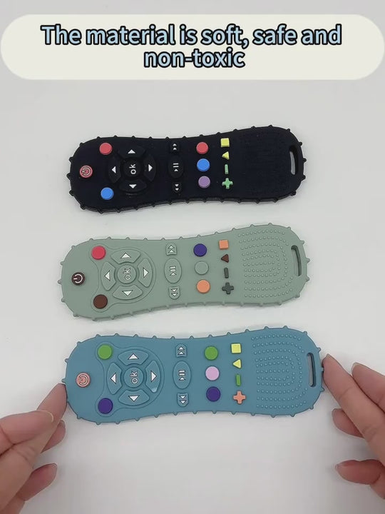 1pc Silicone Baby Remote Control Teether Food Grade Teether Great Christmas Halloween Thanksgiving Day Gift New Years Gift Valentines Day Gift
