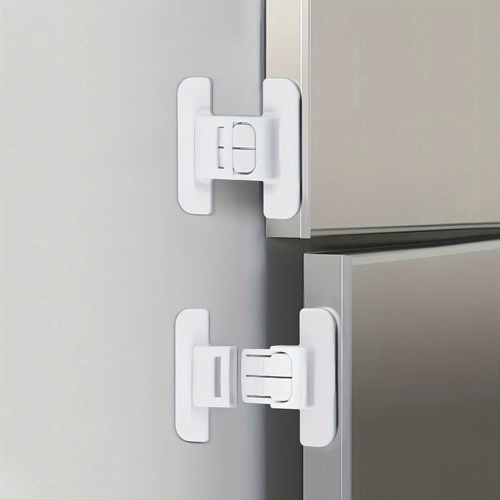 234pcs Refrigerator Door Safety Lock Holefree Refrigerator Door Closer Refrigerator AntiOpening Safety Lock Water Dispenser Safety Lock Suitable for Refrigerator Water Dispenser Drawer Kitchen Living Room Room Small Tools