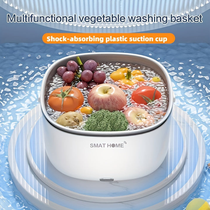 Fruit And Vegetable Purifier Fruit And Vegetable Machine Household Fruit And Vegetable Multifunctional Cleaning Machine Portable Automatic Vegetable Washing Machine Without Batteries