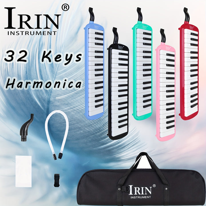 IRIN SP32 32key Soft Cover Mouth Organ Made Of ABS With Hose Mouthpiece Wipe Professional Performance Melodica Eid AlAdha Mubarak