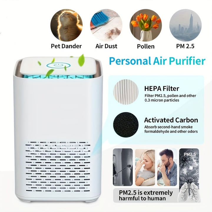 reathe Easier With This Portable Air Purifier  Perfect For Bedrooms  Home DesktopsAEYZ