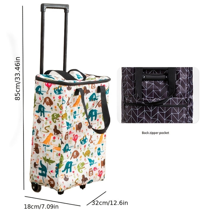 Large Insulated Shopping Bag with Zipper  PocketsAML HYTY