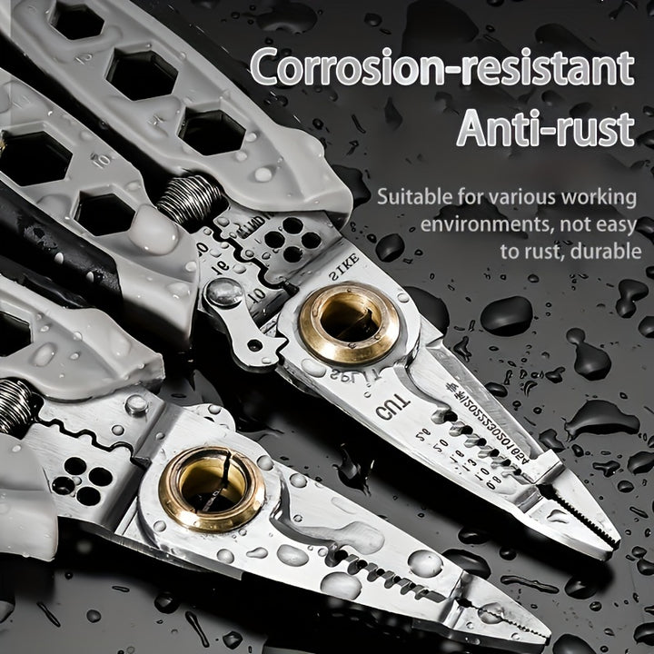 Multifunctional Wire Stripper Sharp Cutting Easy Peeling Pliers  TJRSZTG
