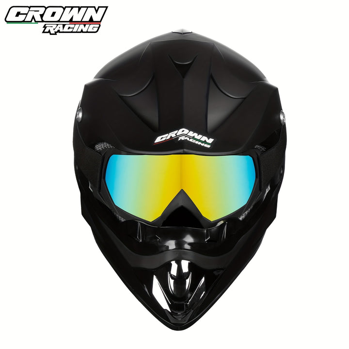 Adult Motocross Full Face Helmet  Matte Black  A9G4