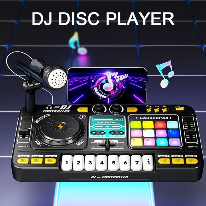 Mixable DJ Turntable with Piano  LightsAML PIANO