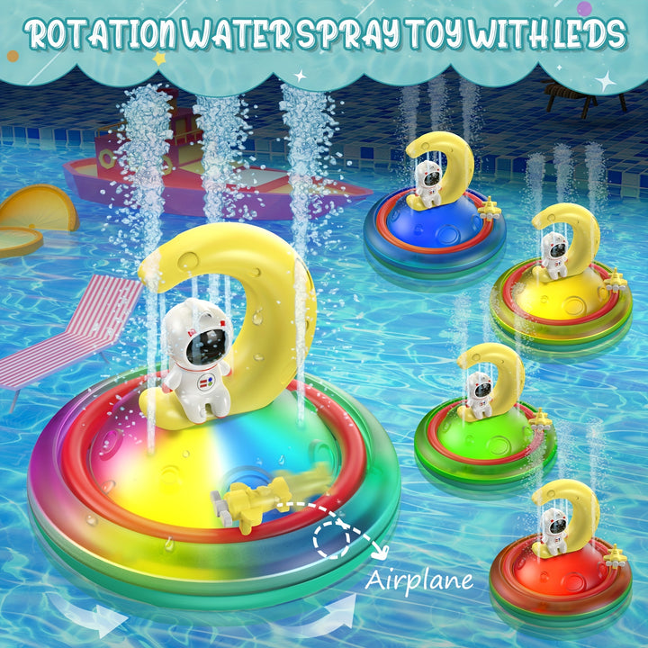 Baby Bath Toys For Toddlers Spray Water Toy Rotation Baby Light Up Bath Toys Automatic Induction Sprinkler Shower Toys ZGB8