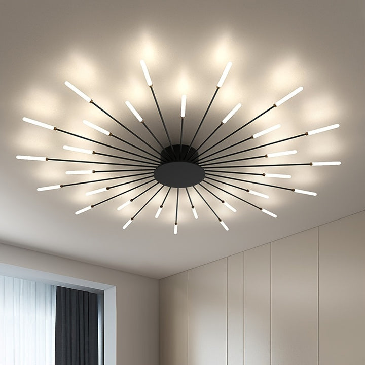 Modern Luxury LED Warm White Fireworks Ceiling Lamp  APS23